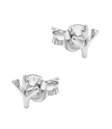 Leaf Stalk Silver Stud Earring STS-6732